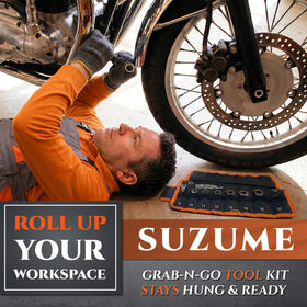 SUZUME Stubby Wrench metric sizes 8-17mm for dashboard and machinery bolts