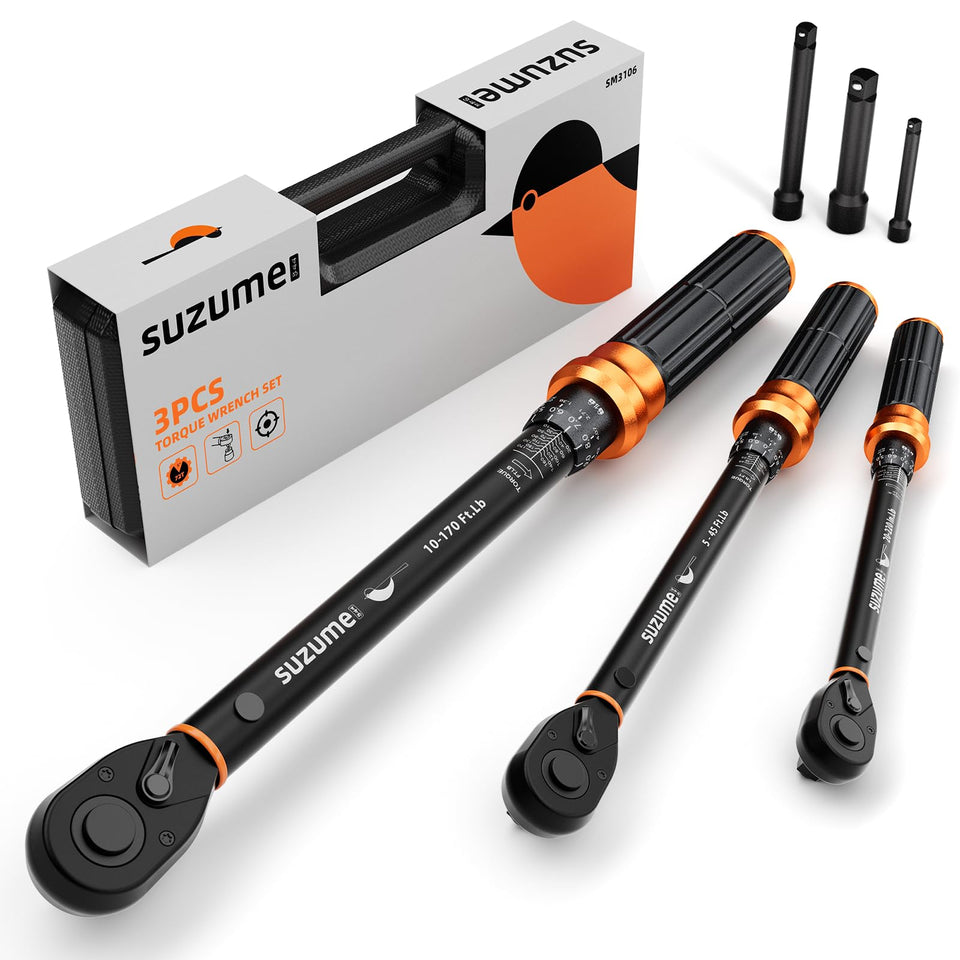SUZUME 1-2 drive torque wrench with precise click for bike maintenance.