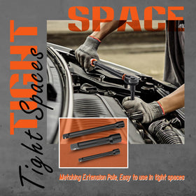 SUZUME torque wrench scale laser-printed for long-lasting readings.