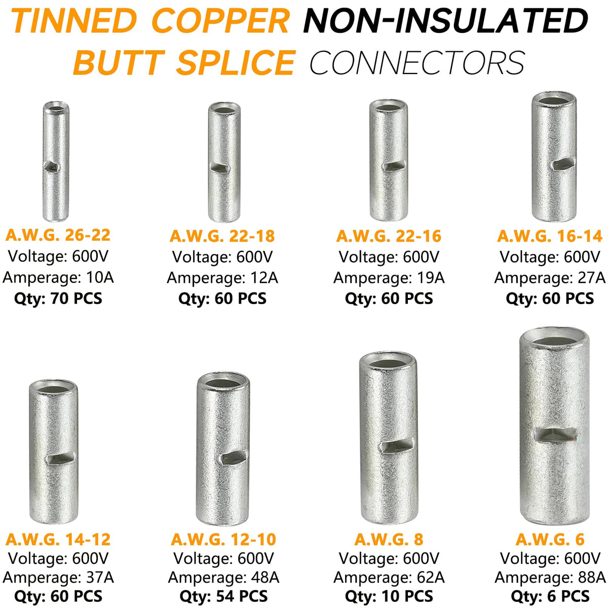 SVAAR seamless tubular barrel ensures strong crimps in wiring projects.