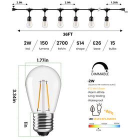 Svater commercial-grade IP65 outdoor lighting withstands weather.