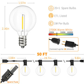 Svater globe bulbs 25 plus 1 spare for easy outdoor maintenance