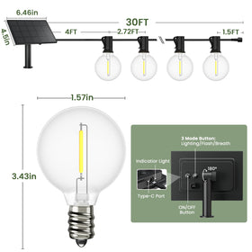 Svater offers four modes: steady, slow flash, quick flash, breath.