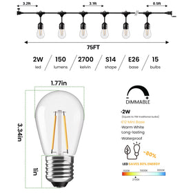 Svater outdoor market lighting showing IP65 waterproof durability for all-weather setup.