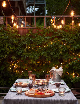 Svater patio and garden lighting for events like parties and weddings