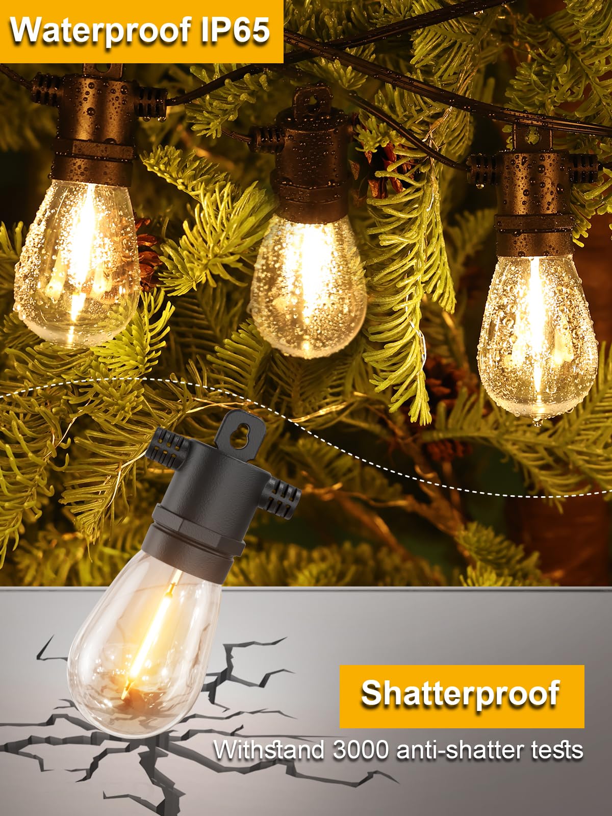 Svater shatterproof S14 bulbs for durable outdoor lighting