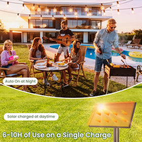 Svater vintage Edison G40 bulbs provide durable, 1W brightness for cozy backyard evenings.