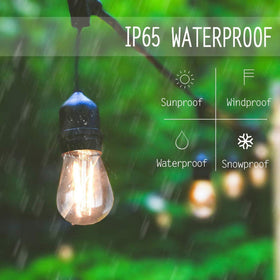 Svater 13 LED bulbs provide bright, even outdoor illumination.