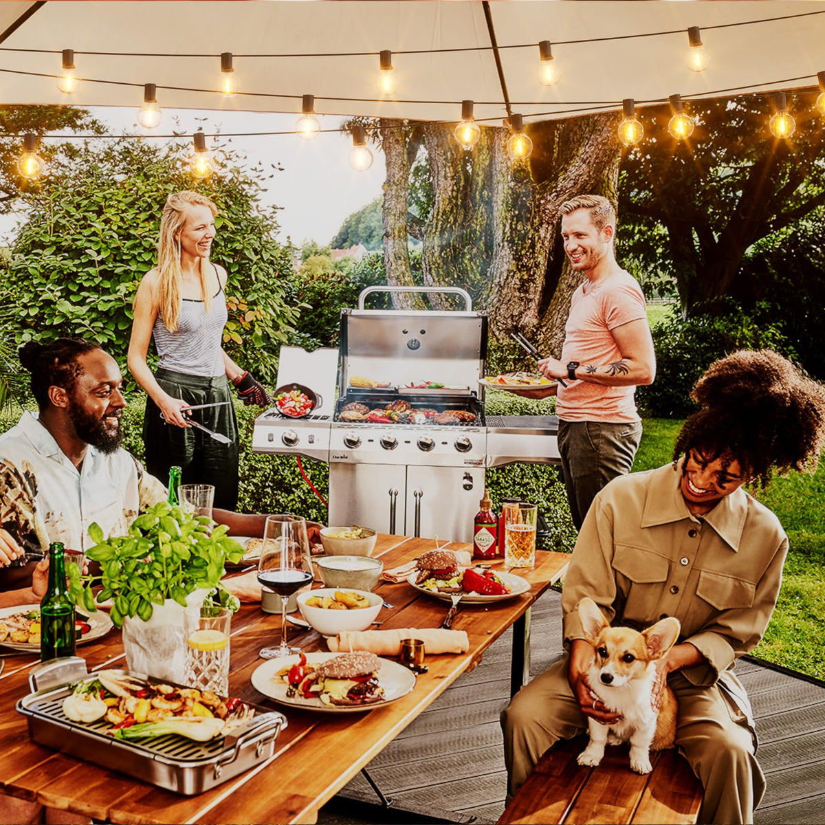 Svater waterproof shatterproof globe lights withstand rain for year-round use.