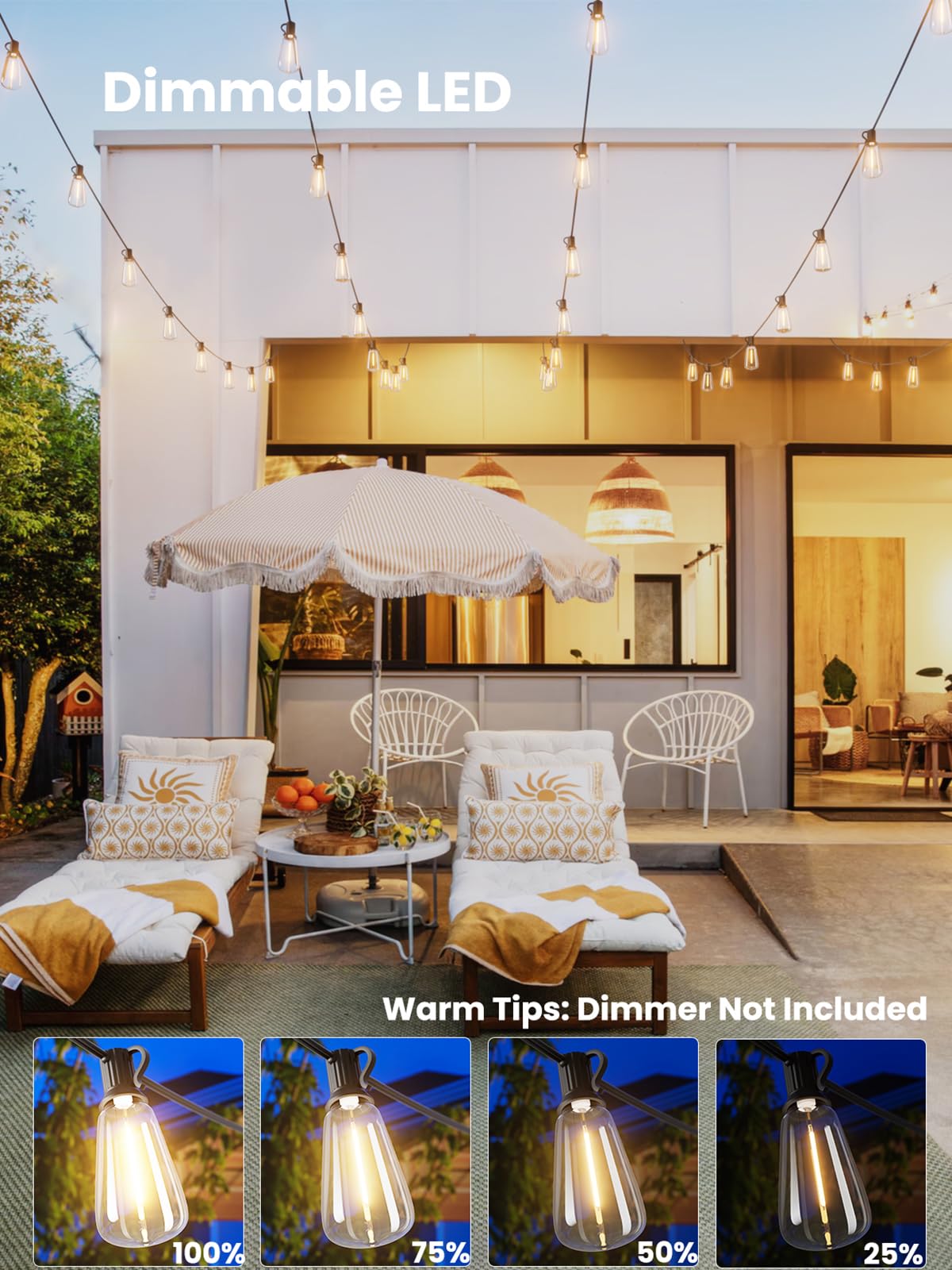 Svater weatherproof IP44 lighting withstands rain and wind for reliable use