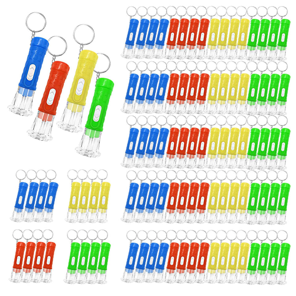 SVICCOOKQ mini flashlight keychain in red glow for quick outdoor visibility