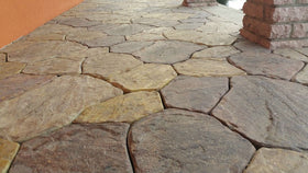 SvitMolds flagstone mold creates realistic texture for garden paths