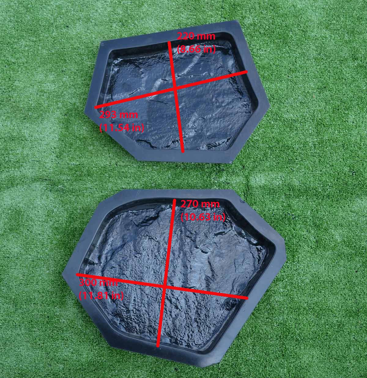 SvitMolds paintable paving stone mold for color customization