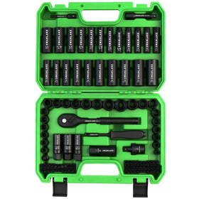 SWANLAKE 105-piece socket set in a durable case for quick tool access.