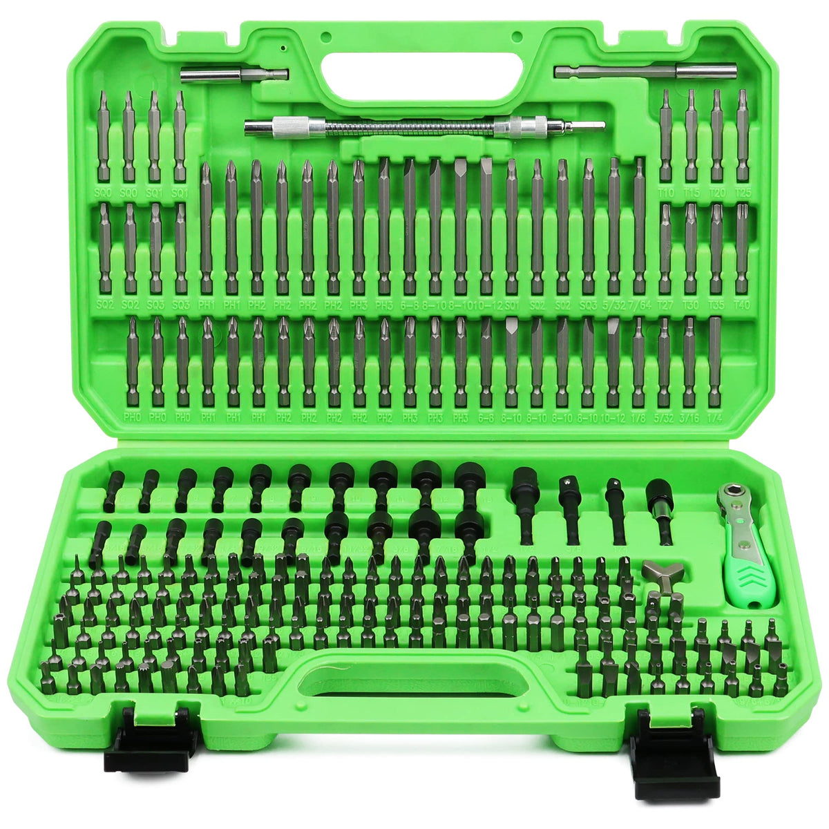 SWANLAKE 232-piece set in a rugged case showing organized storage for fast projects