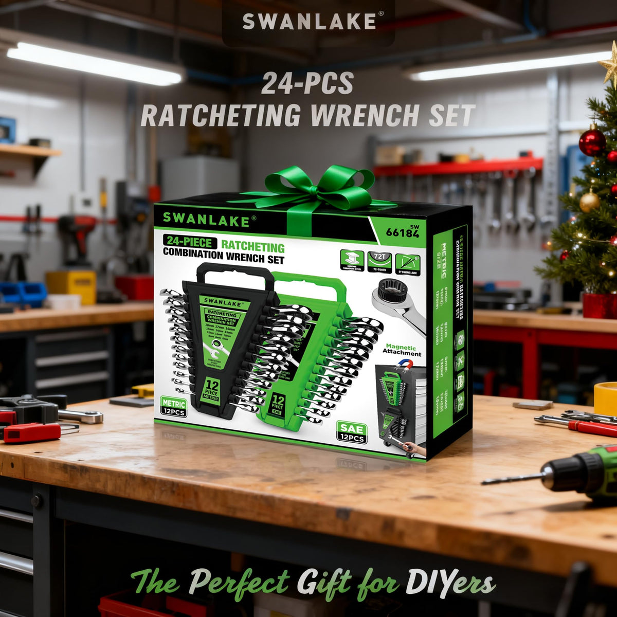 Swanlake professional-grade set ideal for shop benches and mobile repairs.