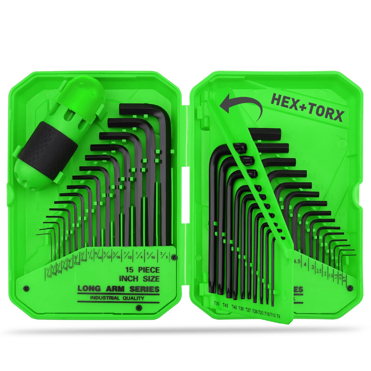 Swanlake 41-piece hex key set featuring an ergonomic T-handle for easy leverage.