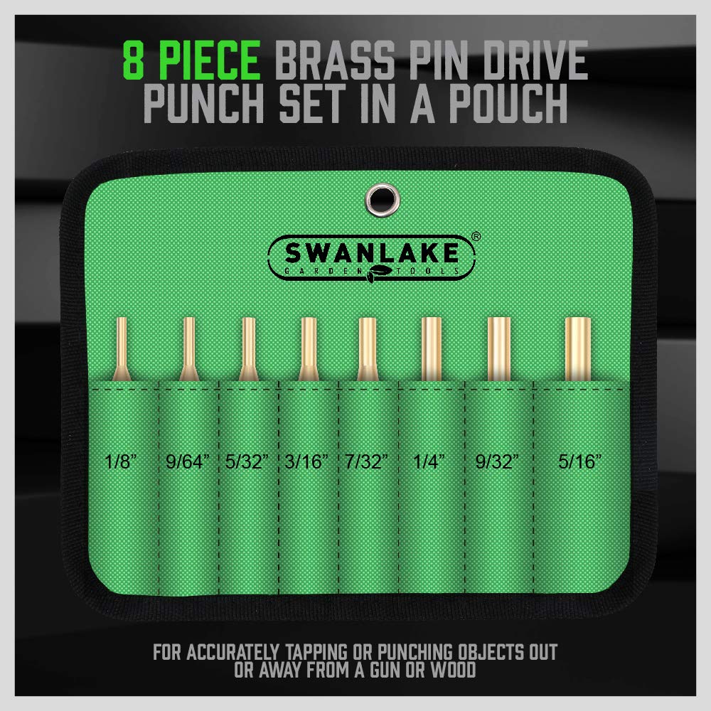 SWANLAKE brass punches close-up highlighting durable non-marring brass tips.