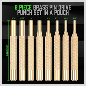 SWANLAKE compact punches show 3.15 inch length for tight spaces.