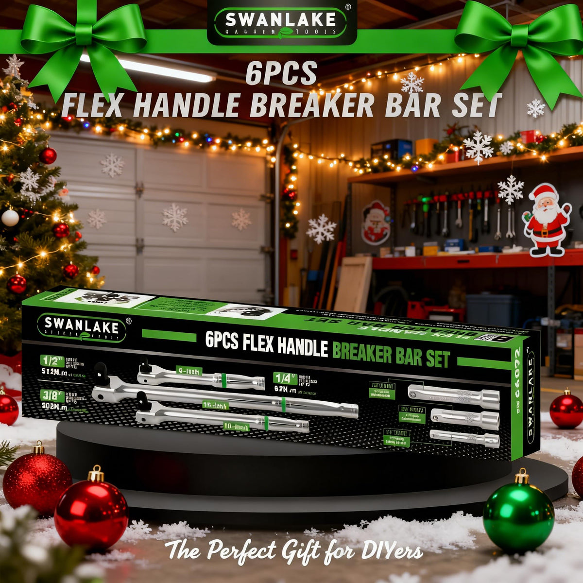 SWANLAKE breaker bar chrome vanadium steel for durability.