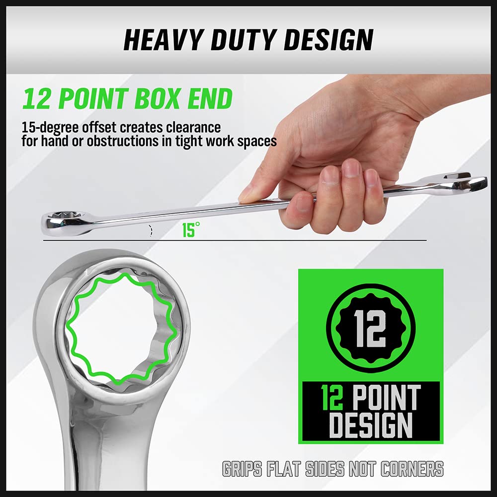 Swanlake chrome vanadium steel wrenches offer durability and corrosion resistance.