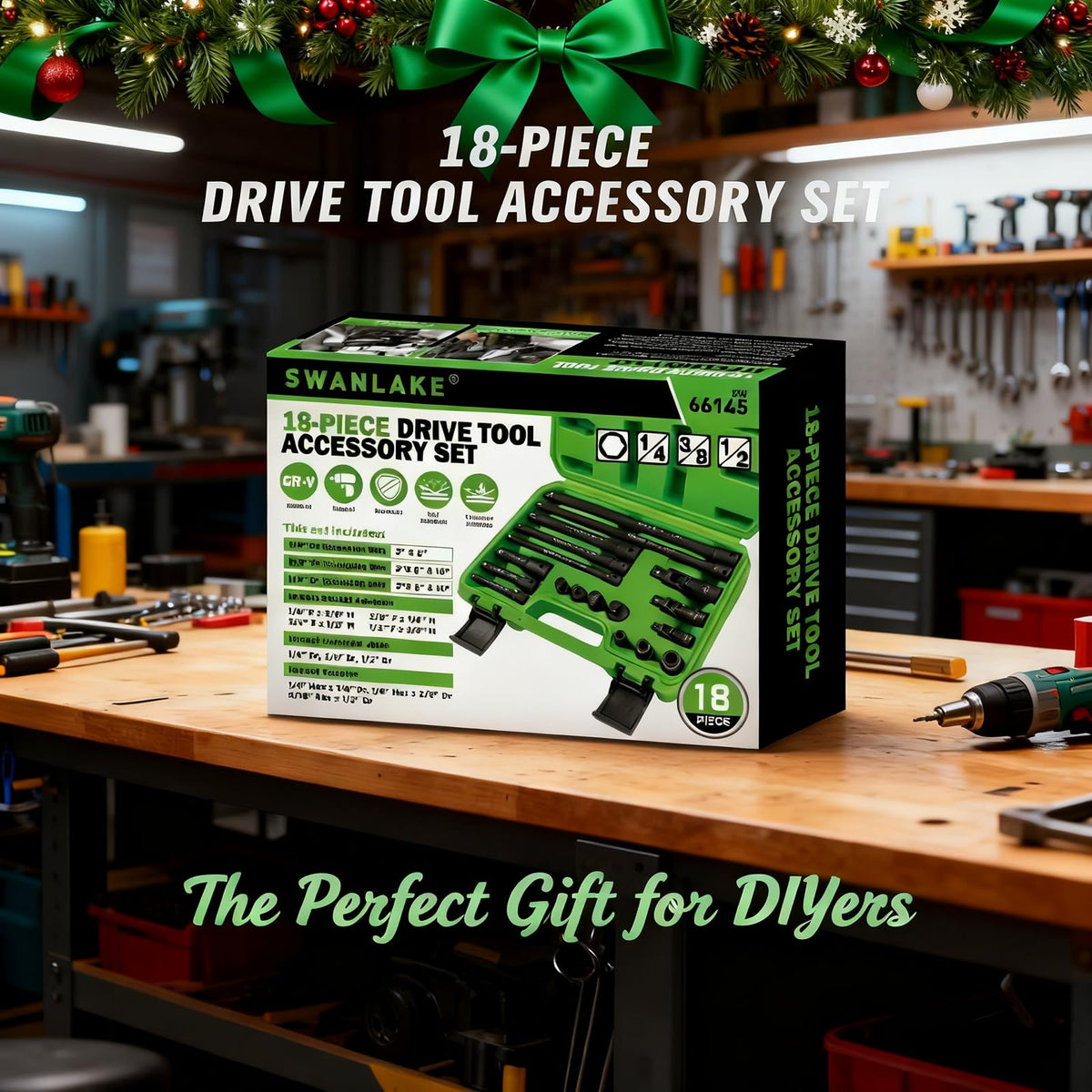 SWANLAKE compact workshop kit ready for standard and metric tasks in a shop.