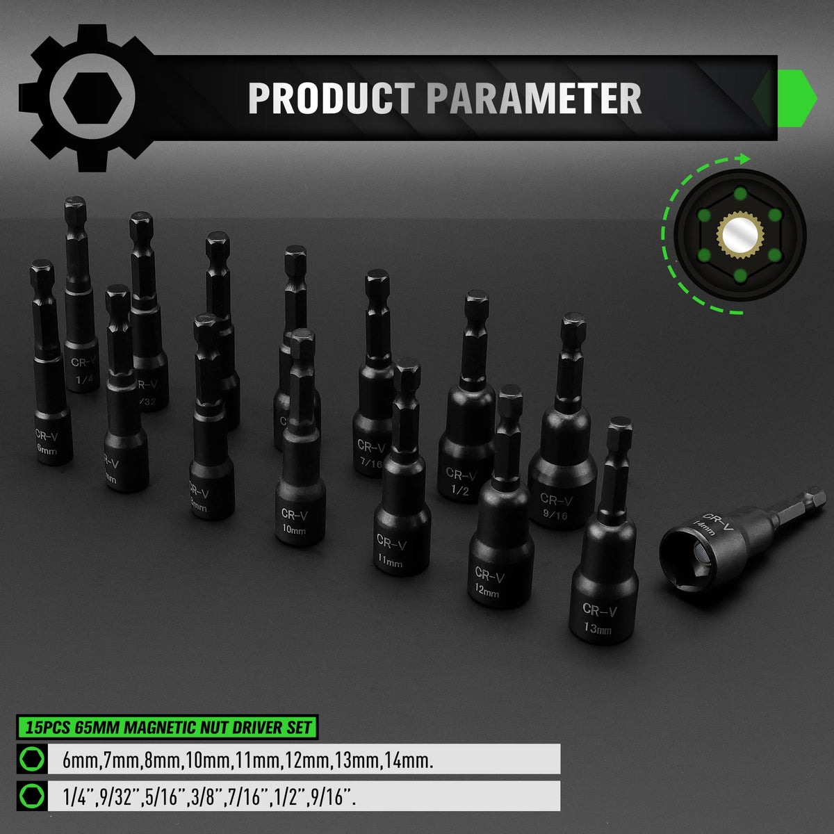 SWANLAKE drill bit adapters set enabling precise bit changes.
