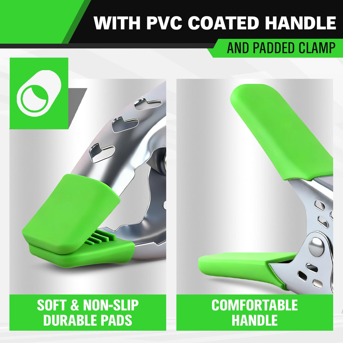 SWANLAKE ergonomic arc-handle clamp offering comfortable grip during use