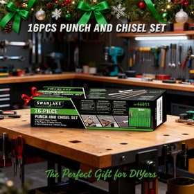 Swanlake 16-piece punch set versatile for automotive, machining, and metalworking tasks.