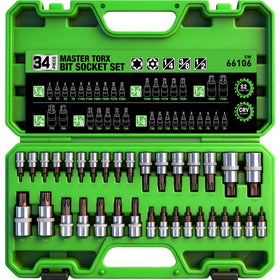 Swanlake Torx bit set in case; comprehensive coverage for automotive and electronics repairs.