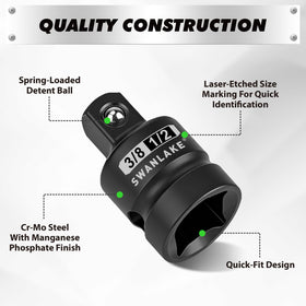 Black phosphate finish showing corrosion resistance for demanding environments.