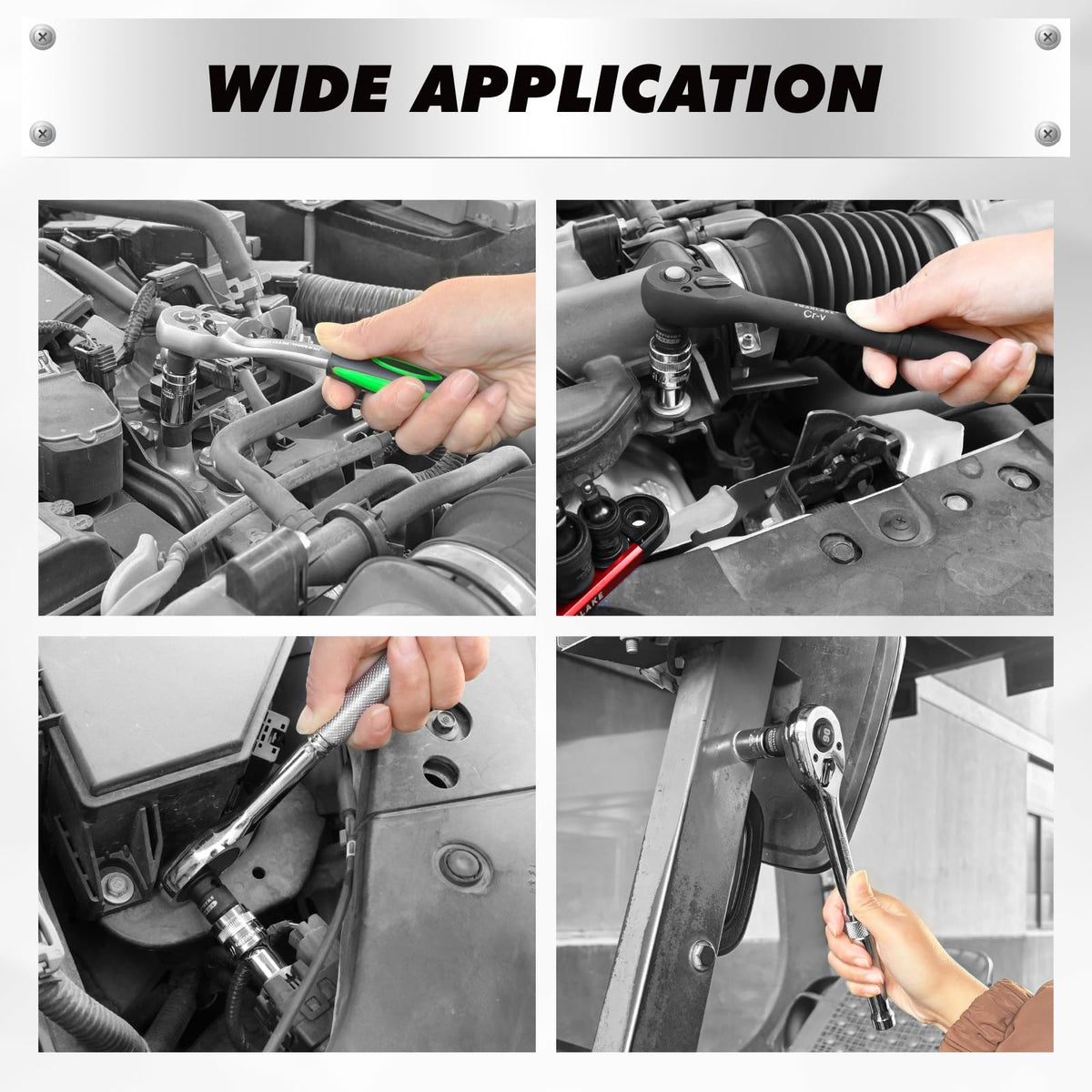 Compact set design reduces toolkit clutter while expanding project versatility.