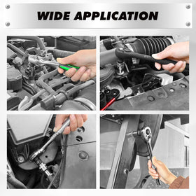 Compact set design reduces toolkit clutter while expanding project versatility.
