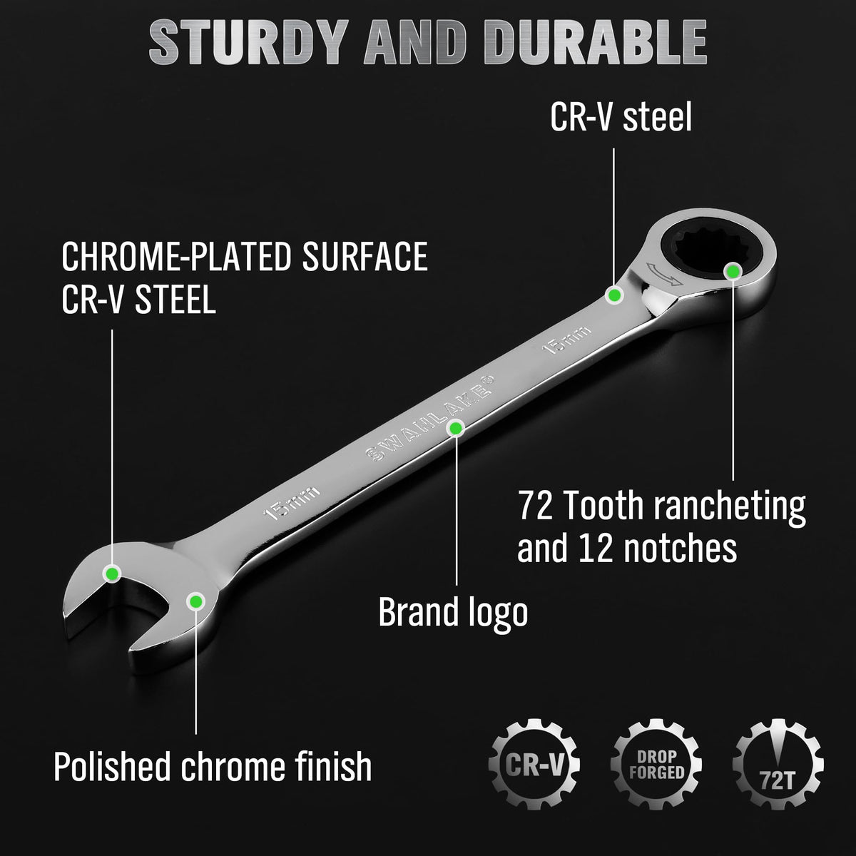 SWANLAKE GARDEN TOOLS thin-profile heads reach confined spaces easily