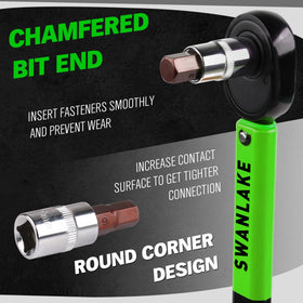 SWANLAKE heat-treated S2 hex bits resist wear during heavy-duty work.