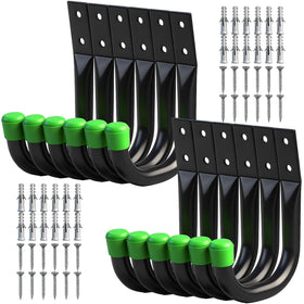 SWANLAKE heavy-duty garage hook on wall shows tubular metal design for organization