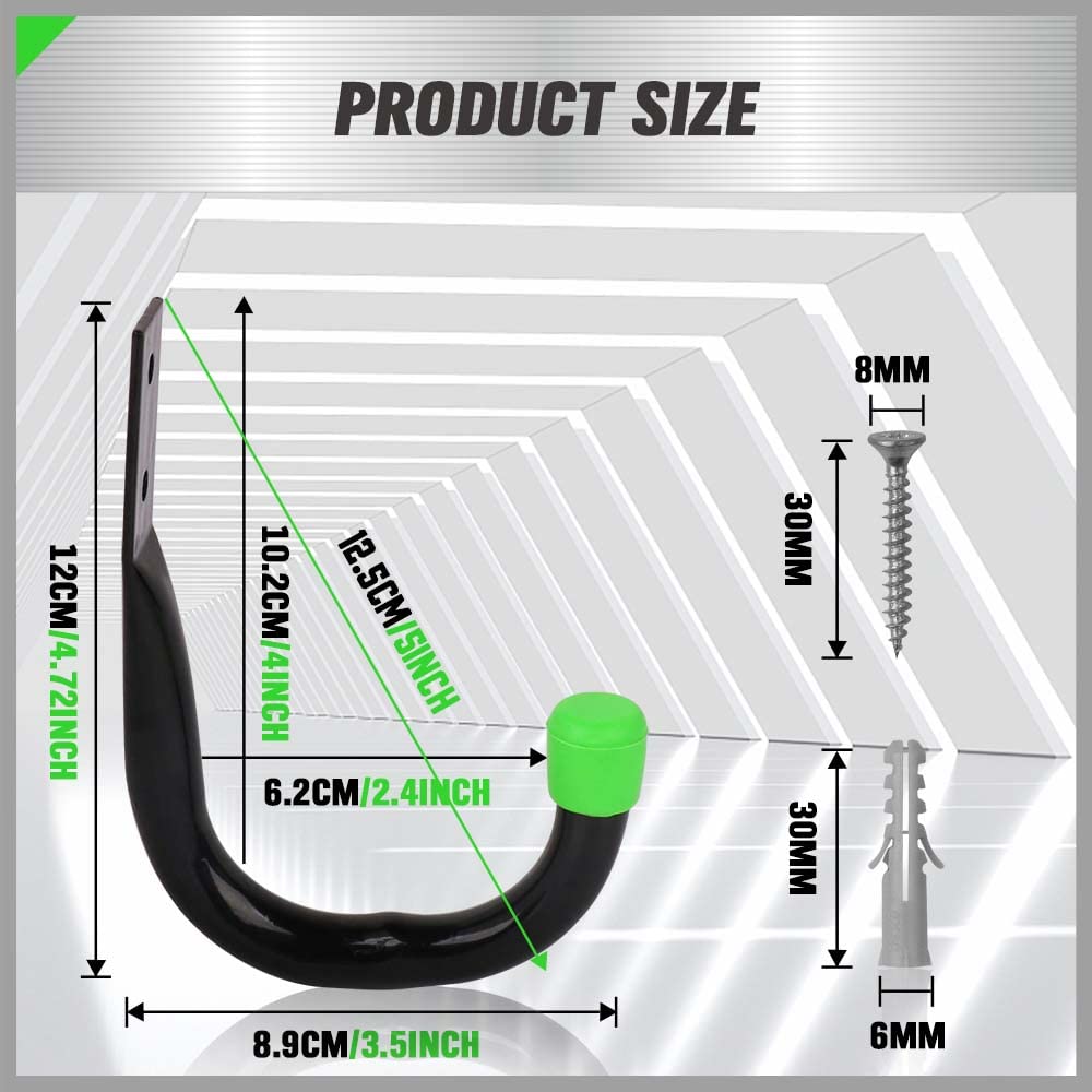 SWANLAKE hook with rust-resistant coating highlights durable black finish