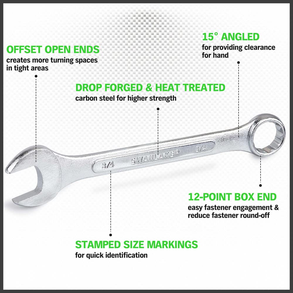 SWANLAKE metric wrenches 8-24mm for precise sizing during repairs