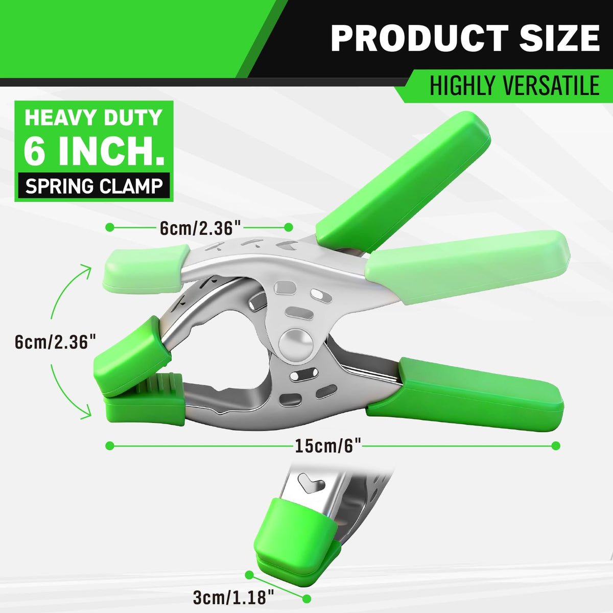 SWANLAKE nickel-plated steel clamp showing durable build for tough jobs