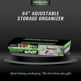 SWANLAKE organized workspace with accessible hooks and rails