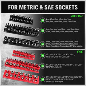 Swanlake 1/2 in metric drive tray enhances toolbox visibility and organization.