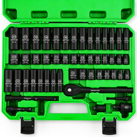 SWANLAKE 50-piece socket set full collection ready for complete automotive tasks