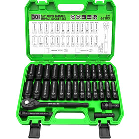 Swanlake 30-piece drive socket set with ratchet for quick repairs.