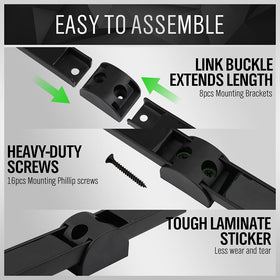 Swanlake Tools wall-mount screws included enable quick, tool-ready installation.