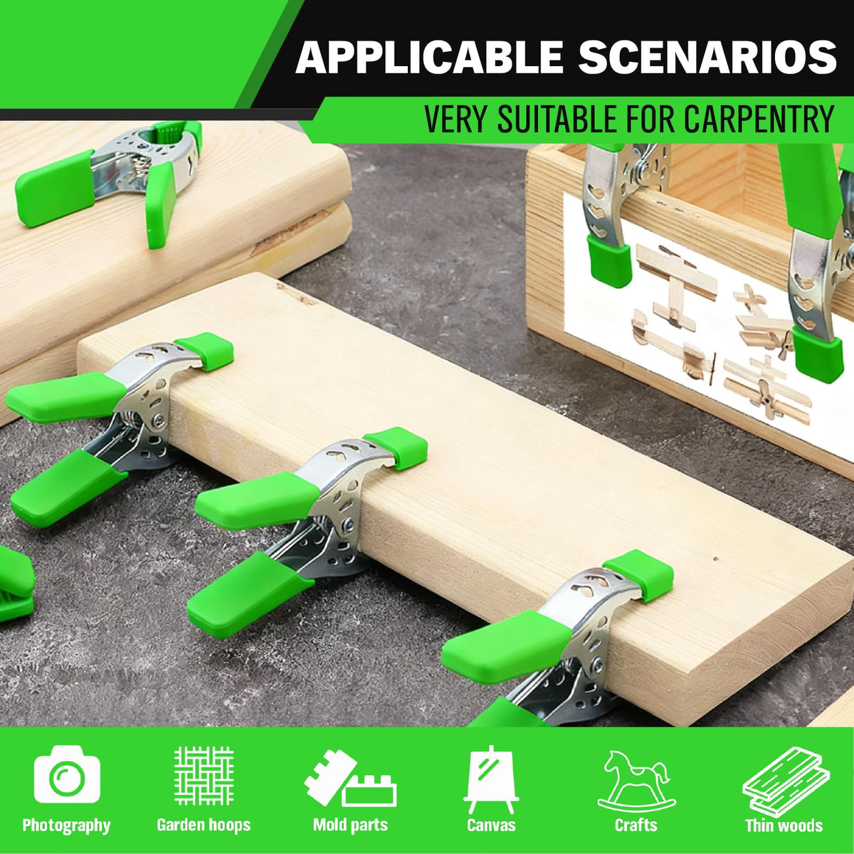 SWANLAKE versatile clamps ready for workshop and job-site tasks