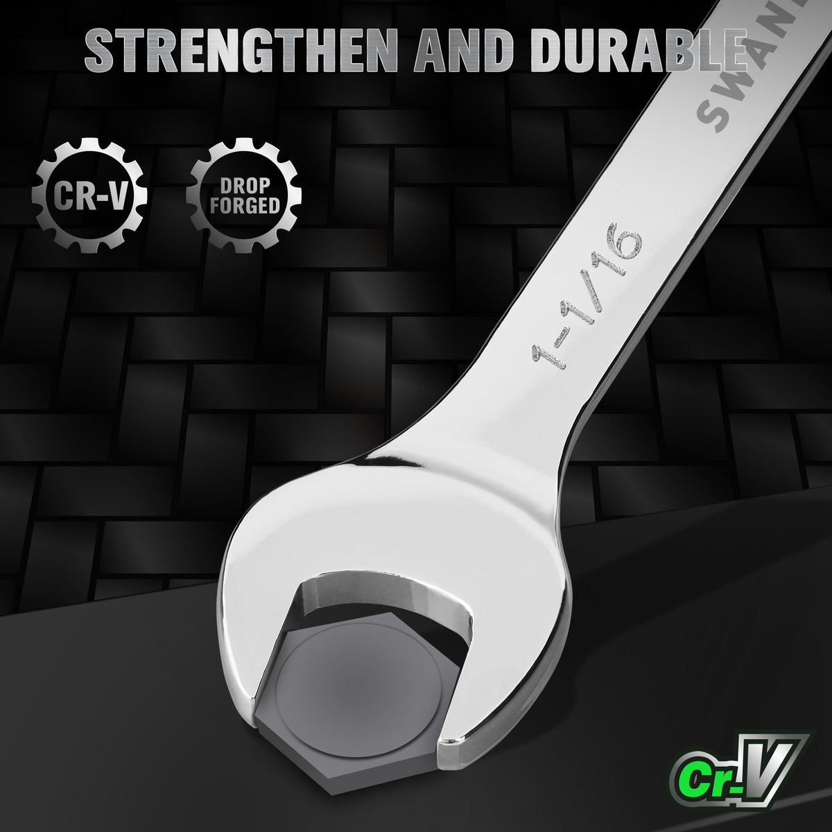 SWANLAKE Wrench Set chrome finish resists rust