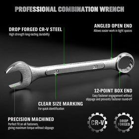 Swanlake wrench set open end 15-degree angle enables fast access in tight spaces