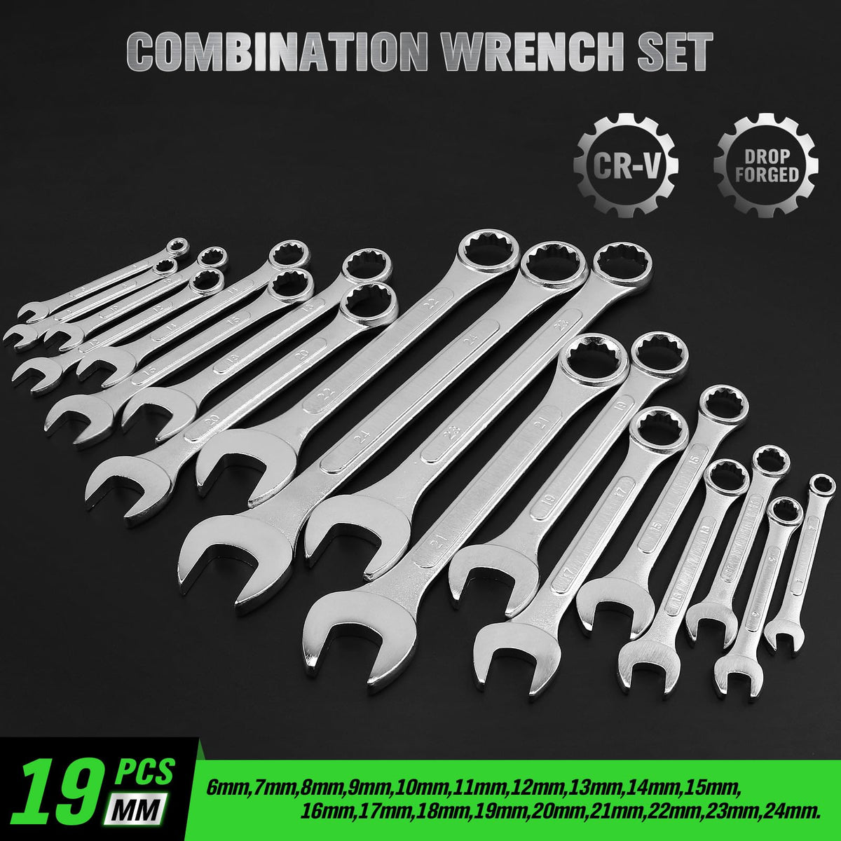 Swanlake wrench set rolling pouch keeps tools organized and portable