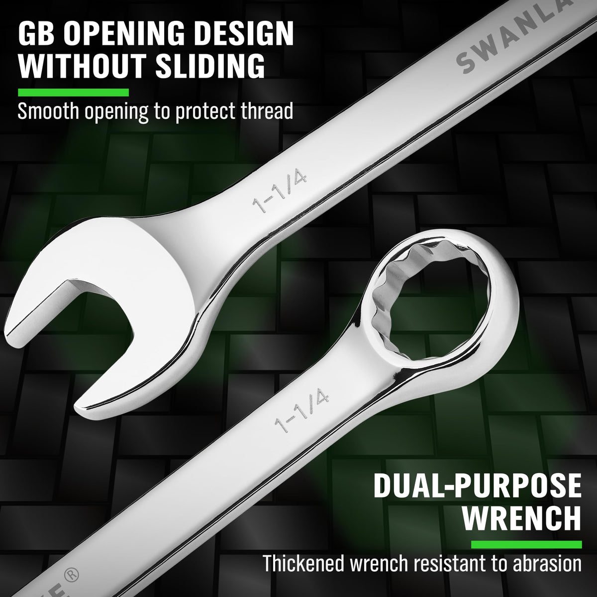 SWANLAKE Wrench Set includes standard and metric sizes