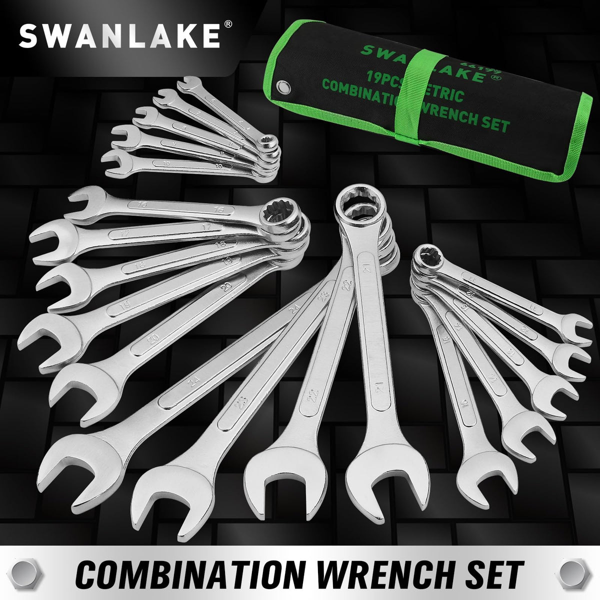 Swanlake wrench set versatile application suitable for auto maintenance, plumbing, and more
